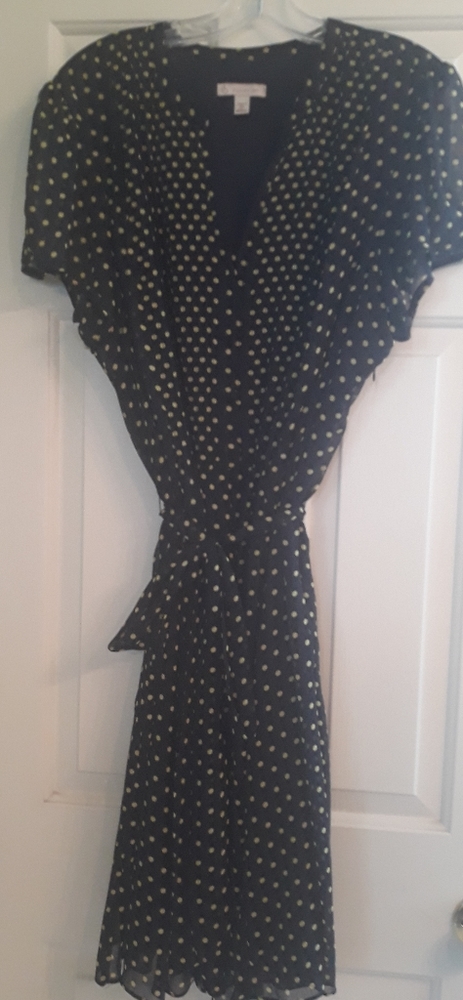 Dress Barn Navy Polka Dot dress, Size 22